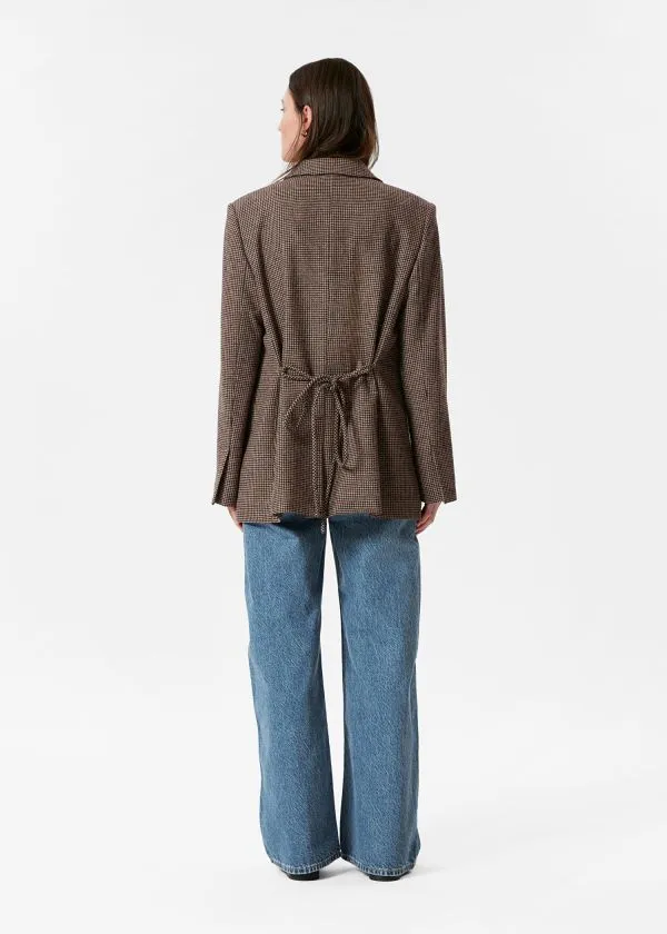 and Other Stories Wool Blazer Brown Houndstooth Women Blazers and Waistcoats and Other Stories Wool Blazer Brown Houndstooth Women Blazers and Waistcoats
