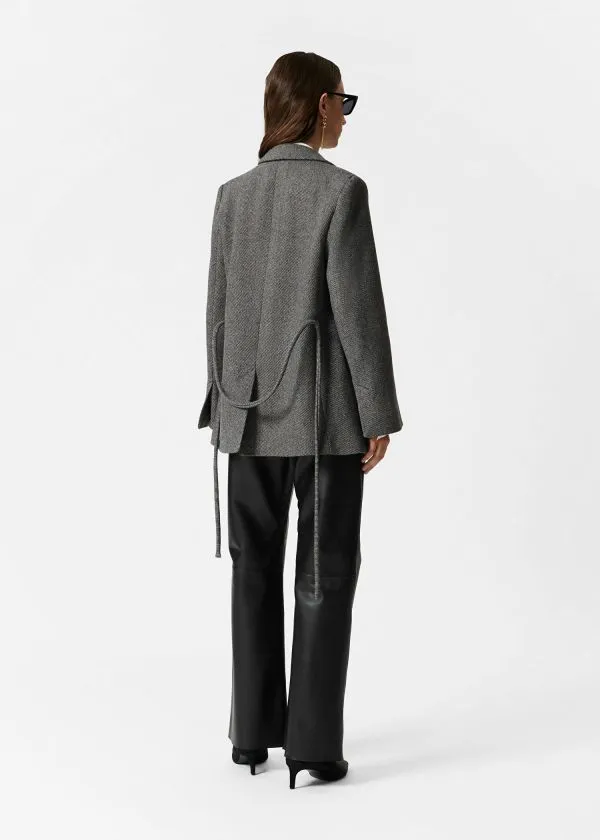 and Other Stories Wool Blazer Grey Tweed Women Blazers and Waistcoats and Other Stories Wool Blazer Grey Tweed Women Blazers and Waistcoats