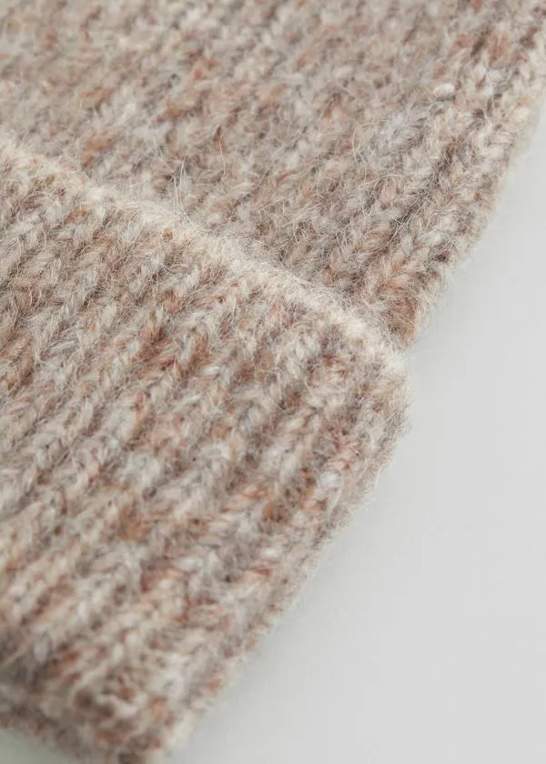 and Other Stories Wool Blend Beanie Beige Women Headwear and Other Stories Wool Blend Beanie Beige Women Headwear