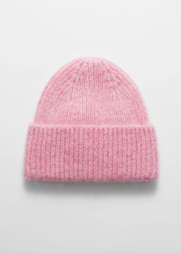 and Other Stories Wool Blend Beanie Pink Women Headwear