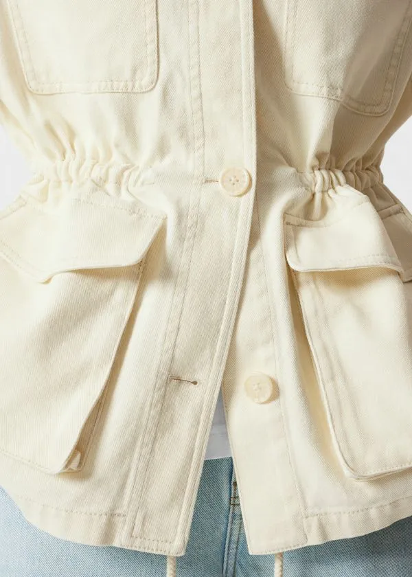 and Other Stories Workwear Jacket Cream Women Jackets and Coats