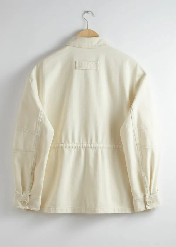 and Other Stories Workwear Jacket Cream Women Jackets and Coats