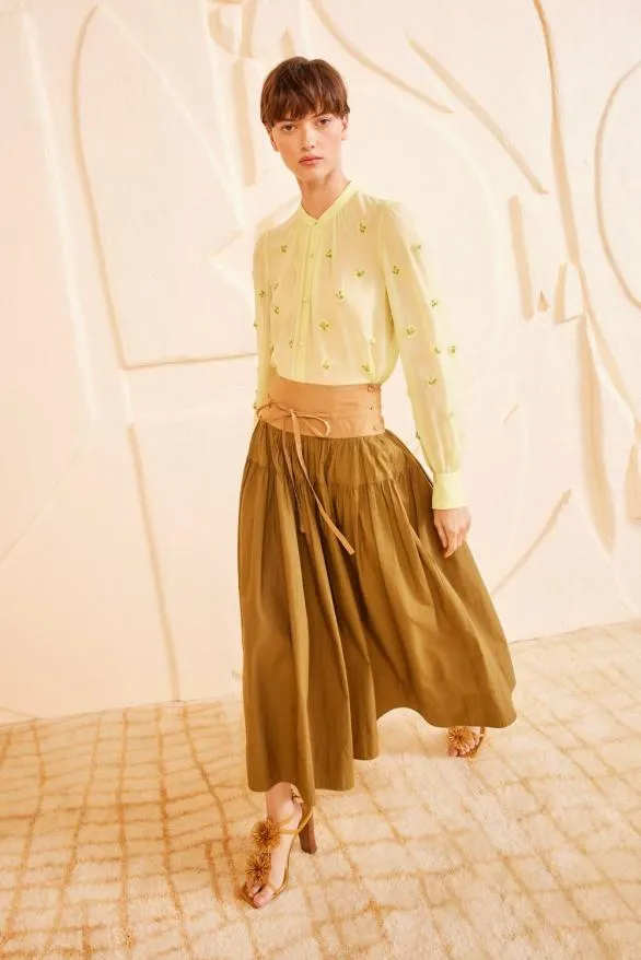 Angeline Skirt Sahara Colorblock Women Ulla Johnson Skirts And Shorts