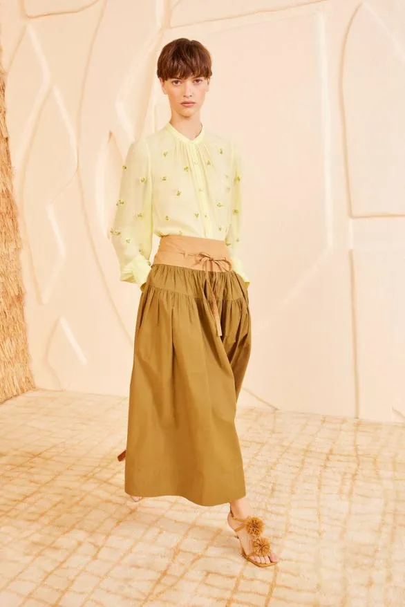 Angeline Skirt Sahara Colorblock Women Ulla Johnson Skirts And Shorts Angeline Skirt Sahara Colorblock Women Ulla Johnson Skirts And Shorts