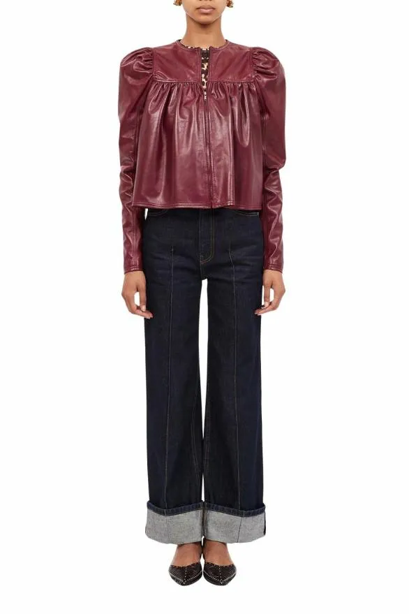 Anouk Jacket Garnet Women Ulla Johnson Coats And Jackets
