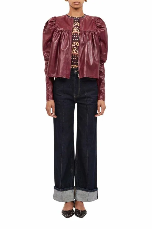 Anouk Jacket Garnet Women Ulla Johnson Coats And Jackets Anouk Jacket Garnet Women Ulla Johnson Coats And Jackets