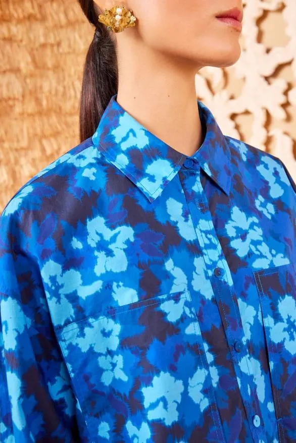 Aria Blouse Azure Women Ulla Johnson Tops Aria Blouse Azure Women Ulla Johnson Tops