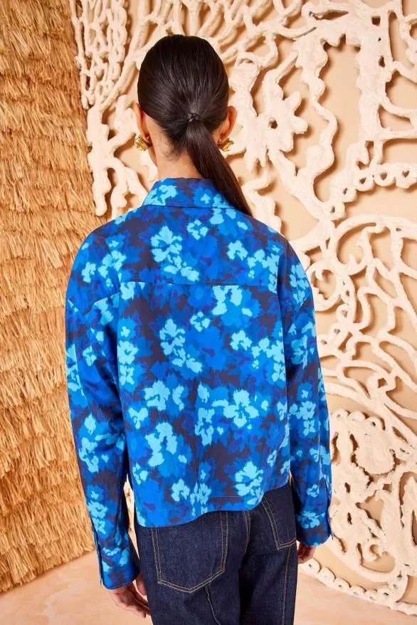 Aria Blouse Azure Women Ulla Johnson Tops Aria Blouse Azure Women Ulla Johnson Tops