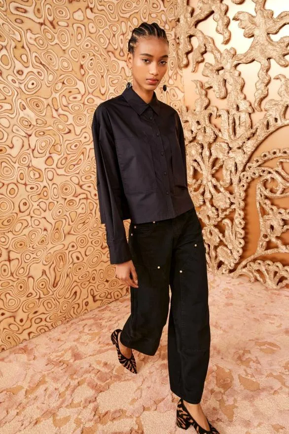 Aria Blouse Noir Women Ulla Johnson Tops