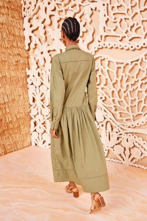 Ariane Dress Lichen Women Ulla Johnson Dresses Ariane Dress Lichen Women Ulla Johnson Dresses
