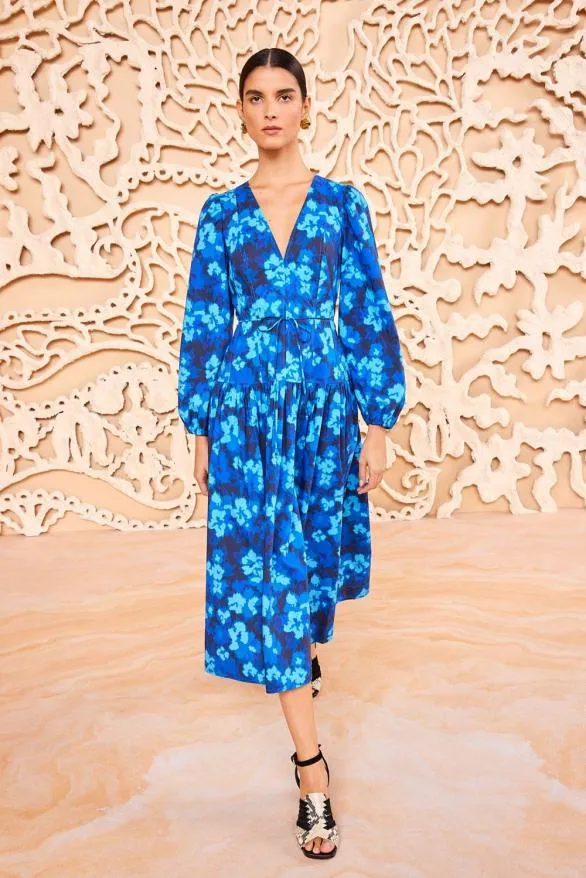 Astra Dress Azure Women Ulla Johnson Dresses Astra Dress Azure Women Ulla Johnson Dresses