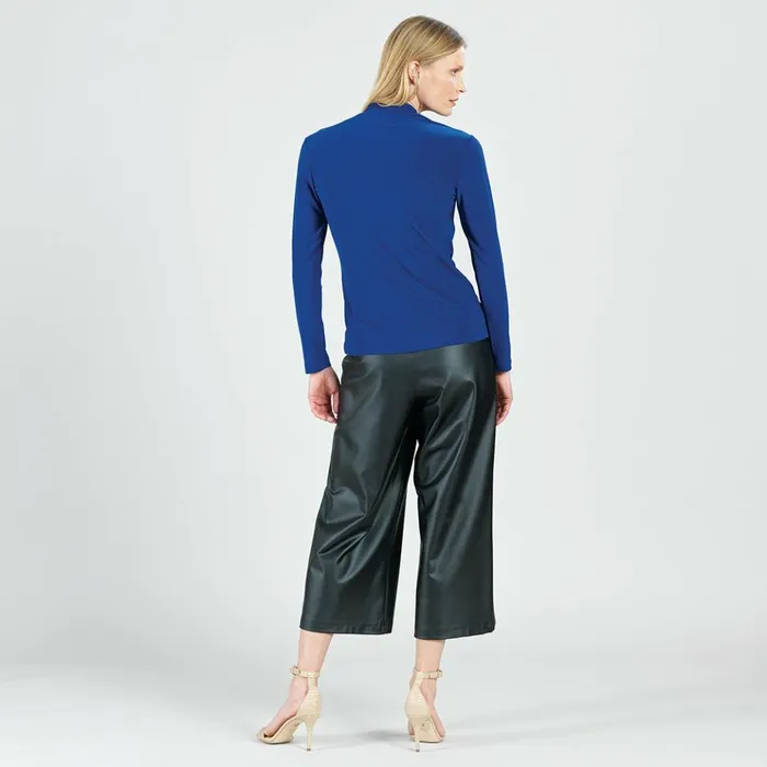 Asymmetrical Bow TieNeck Top 8211 Cobalt 8211 Final Sale Women Clara Sunwoo Tops Tunics