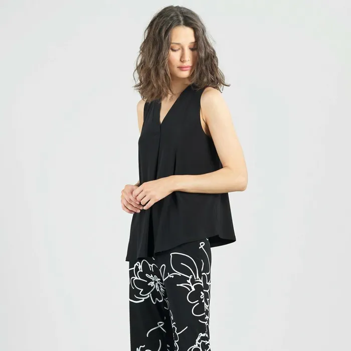 Asymmetrical Tunic Tank 8211 Black Women Clara Sunwoo Spring Collection
