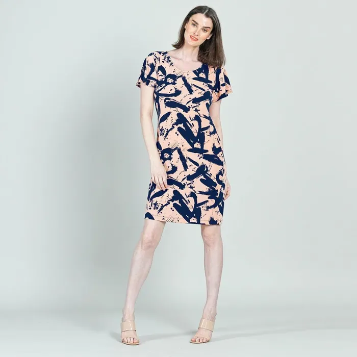 Back Keyhole Dress 8211 Splash Stroke 8211 Final Sale Women Clara Sunwoo Dresses Jumpsuits