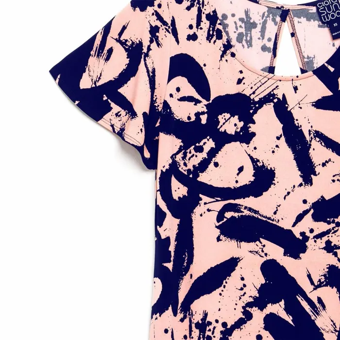 Back Keyhole Dress 8211 Splash Stroke 8211 Final Sale Women Clara Sunwoo Dresses Jumpsuits