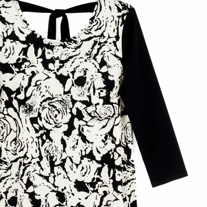 Back Tie Side Vent Tunic 8211 Abstract Rose Women Clara Sunwoo Spring Collection