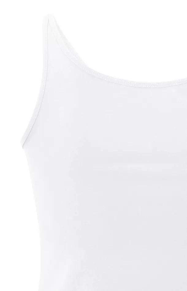 Basic Singlet Pure White Women YAYA Singlets Basic Singlet Pure White Women YAYA Singlets
