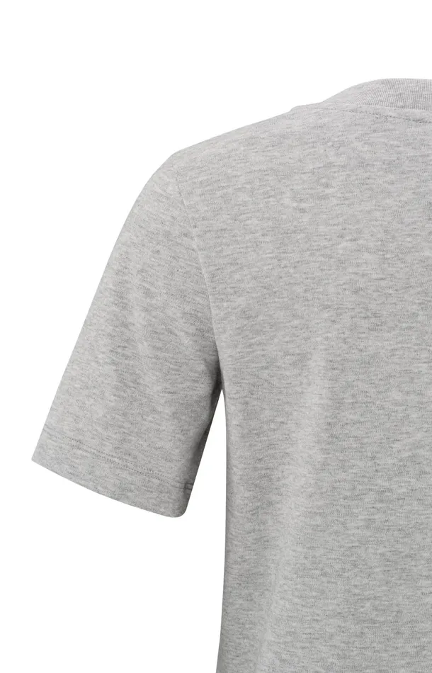 Basic Tshirt With Short Sleeves And Round Neck Medium Grey Melange Women YAYA Tshirts Basic Tshirt With Short Sleeves And Round Neck Medium Grey Melange Women YAYA Tshirts