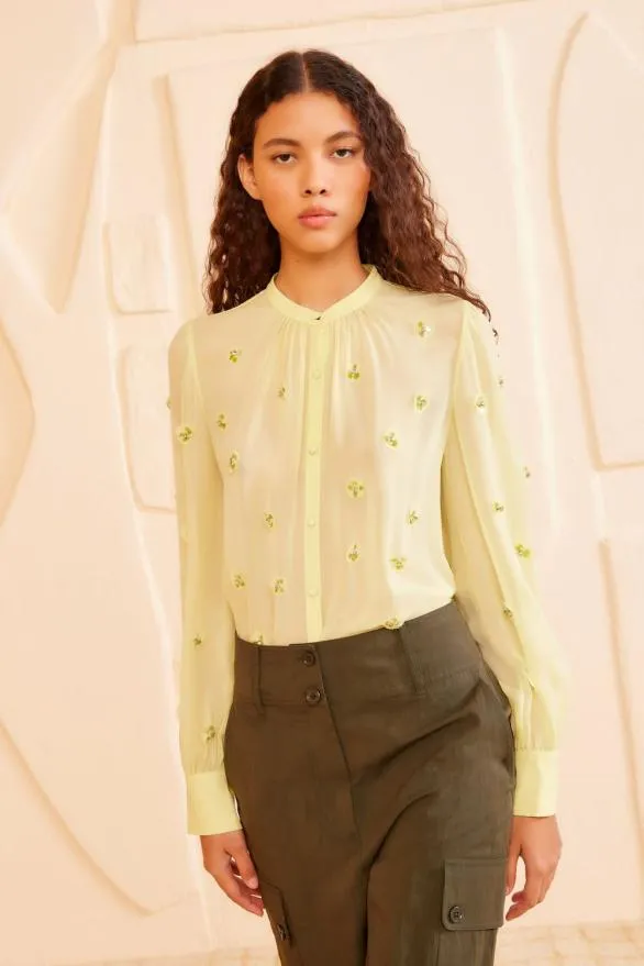 Bea Blouse Citron Women Ulla Johnson Tops Bea Blouse Citron Women Ulla Johnson Tops
