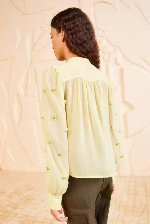Bea Blouse Citron Women Ulla Johnson Tops Bea Blouse Citron Women Ulla Johnson Tops