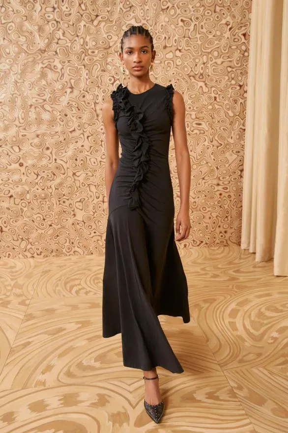 Bendetta Dress Noir Women Ulla Johnson Dresses Bendetta Dress Noir Women Ulla Johnson Dresses