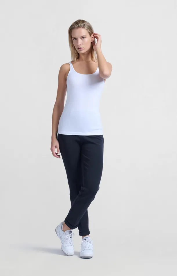 Black Scuba Trousers With Straight Legs And Flap Pockets Pirate Black Women YAYA Trousers Black Scuba Trousers With Straight Legs And Flap Pockets Pirate Black Women YAYA Trousers