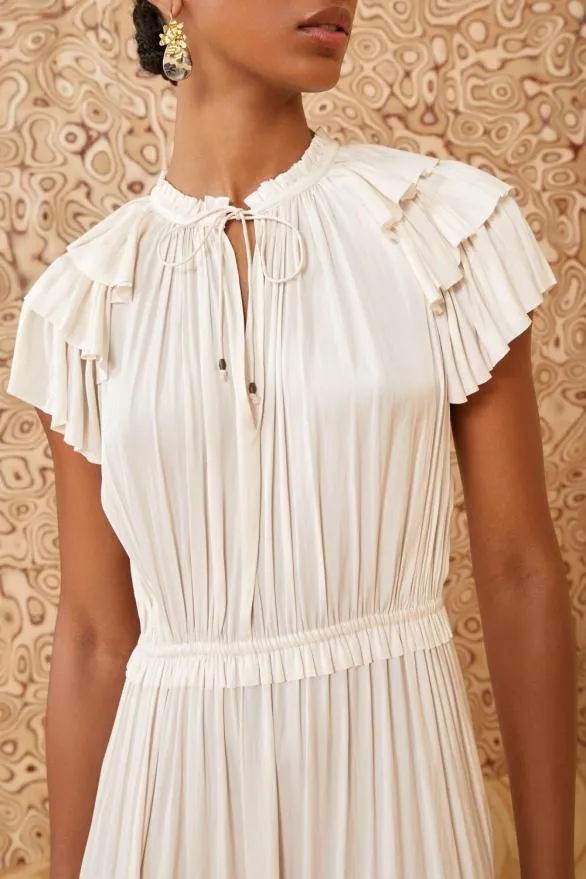 Blaire Dress Blanc Women Ulla Johnson Dresses Blaire Dress Blanc Women Ulla Johnson Dresses