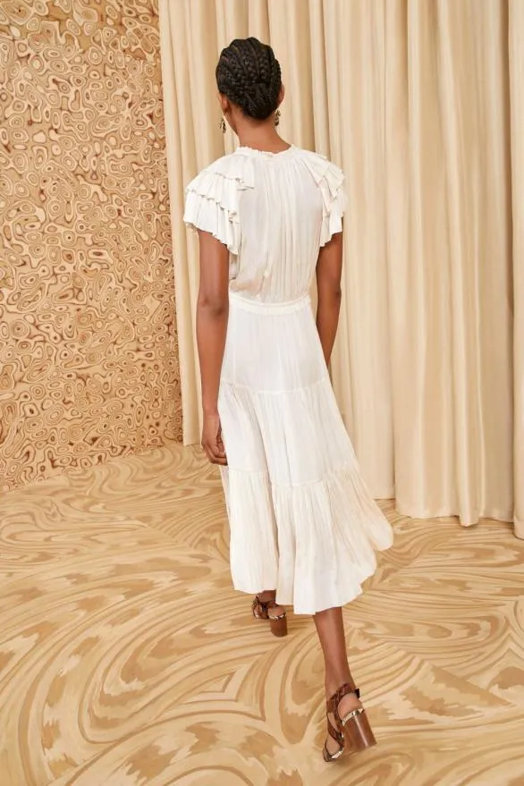 Blaire Dress Blanc Women Ulla Johnson Dresses Blaire Dress Blanc Women Ulla Johnson Dresses