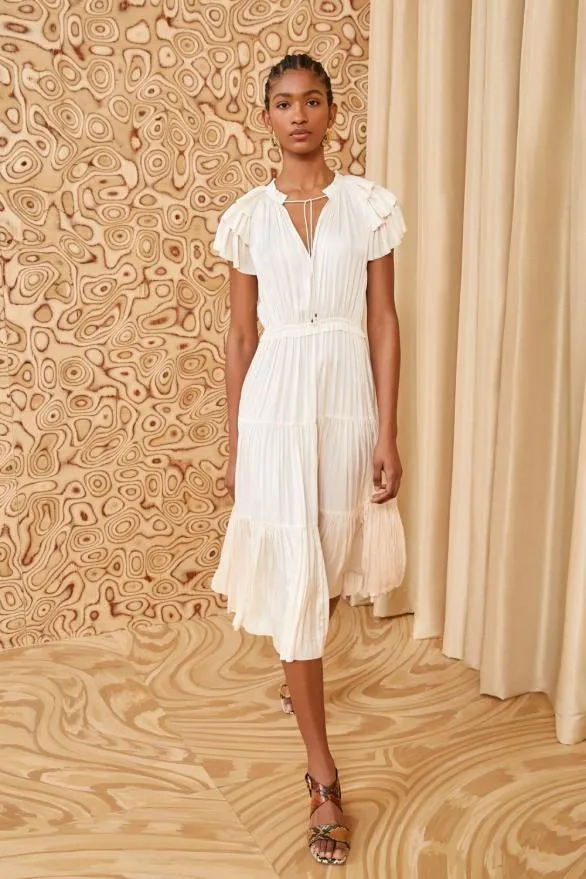 Blaire Dress Blanc Women Ulla Johnson Dresses Blaire Dress Blanc Women Ulla Johnson Dresses