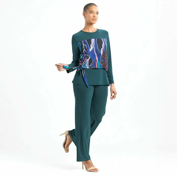 Blouson Overlay Side Tie Detail Top 8211 Petal Sketch 8211 Final Sale Women Clara Sunwoo Tops Tunics