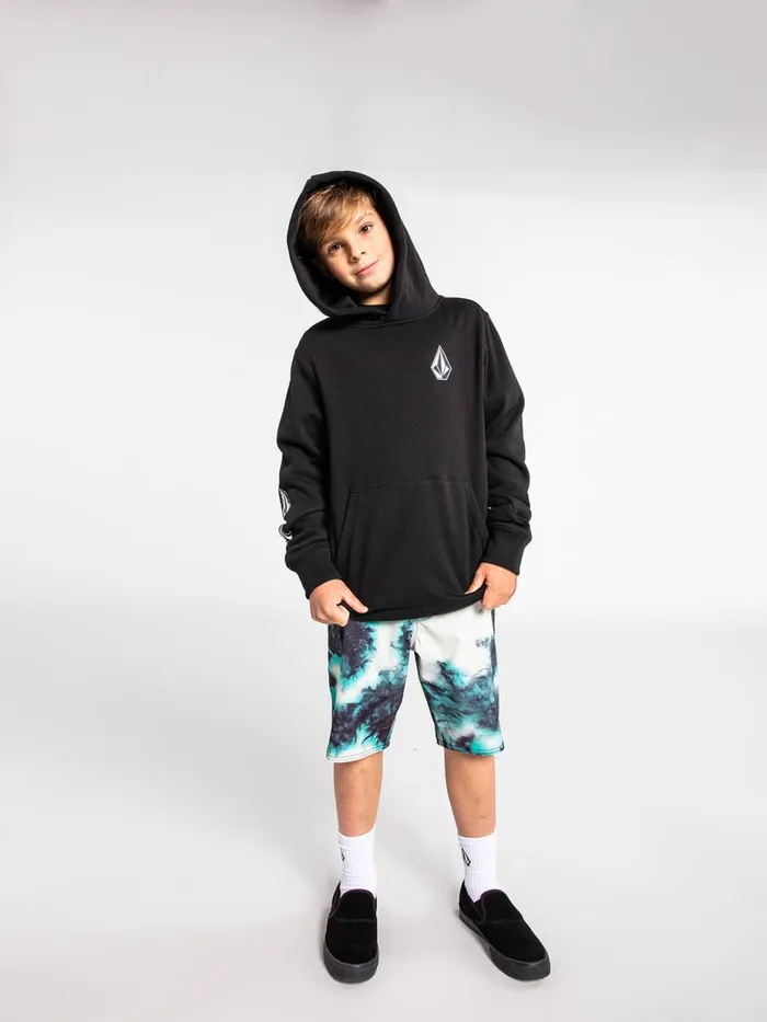 Boys Hoodies and Sweatshirts Volcom Big Boys Iconic Stone Hoodie 8211 Black