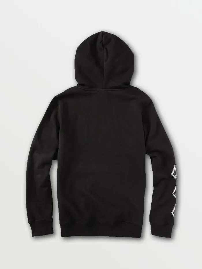 Boys Hoodies and Sweatshirts Volcom Big Boys Iconic Stone Hoodie 8211 Black