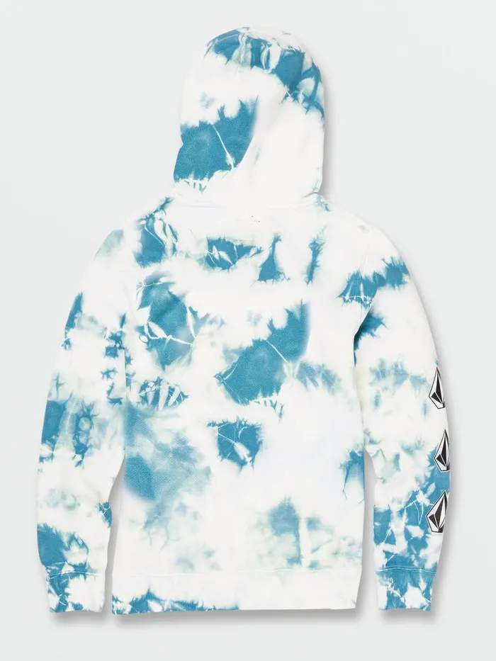 Boys Hoodies and Sweatshirts Volcom Big Boys Iconic Stone Pullover 8211 Lime Tie Dye