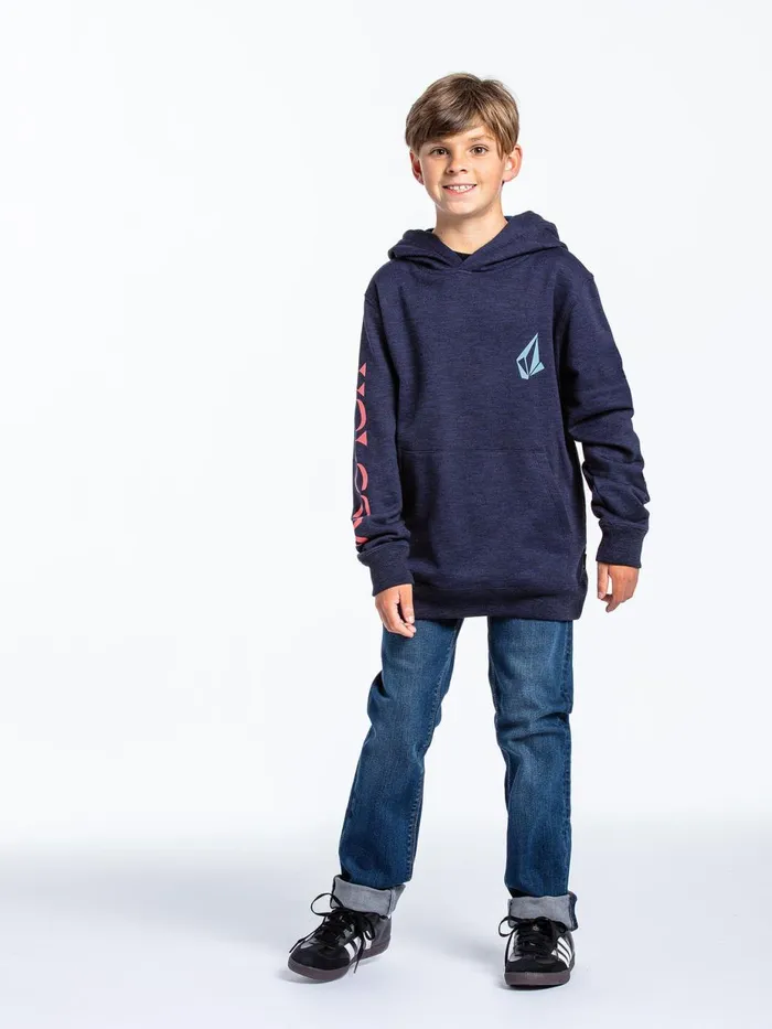 Boys Hoodies and Sweatshirts Volcom Big Boys Unknown Stone Pullover 8211 Blueprint