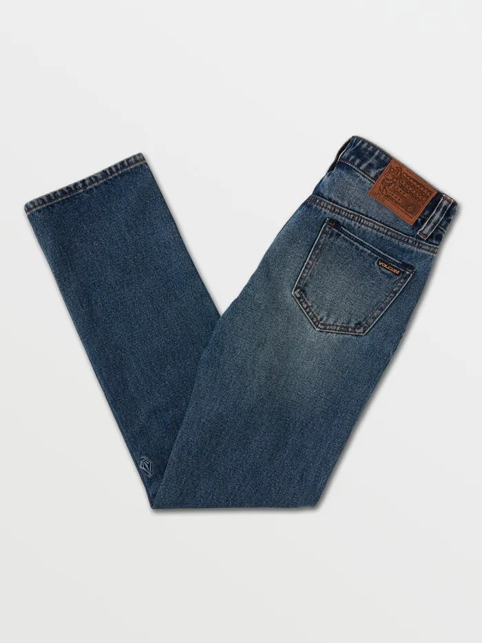 Boys Jeans Volcom Big Boys Vorta Jeans 8211 Middle Broken Blue