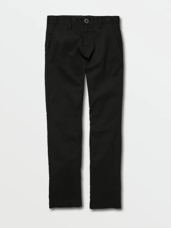 Boys Pants Volcom Big Boys Frickin Modern Stretch Pants 8211 Black