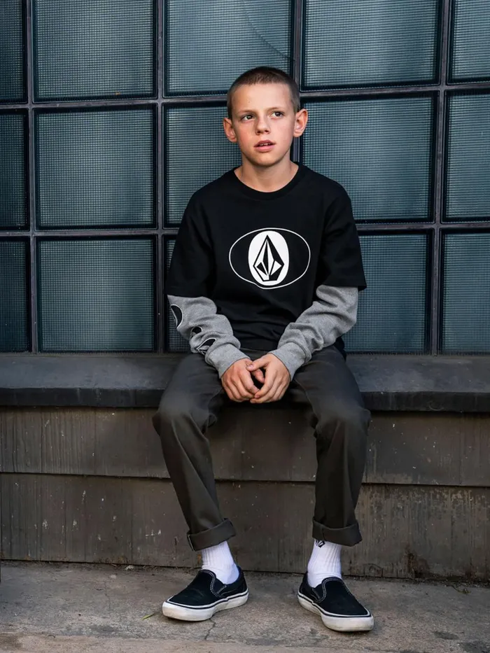 Boys Pants Volcom Big Boys Frickin Modern Stretch Pants 8211 Charcoal Heather
