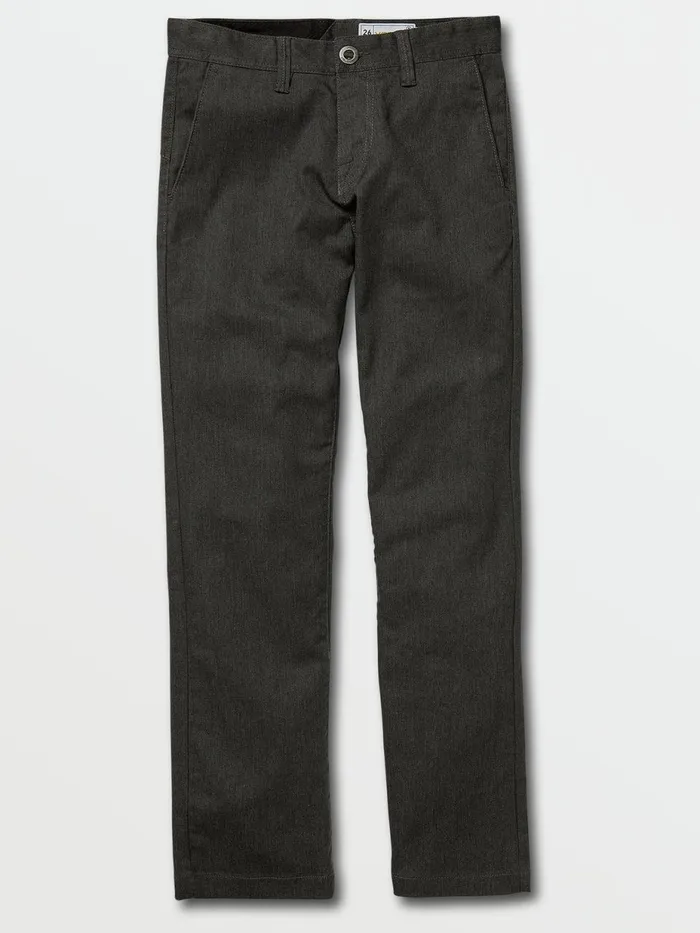 Boys Pants Volcom Big Boys Frickin Modern Stretch Pants 8211 Charcoal Heather