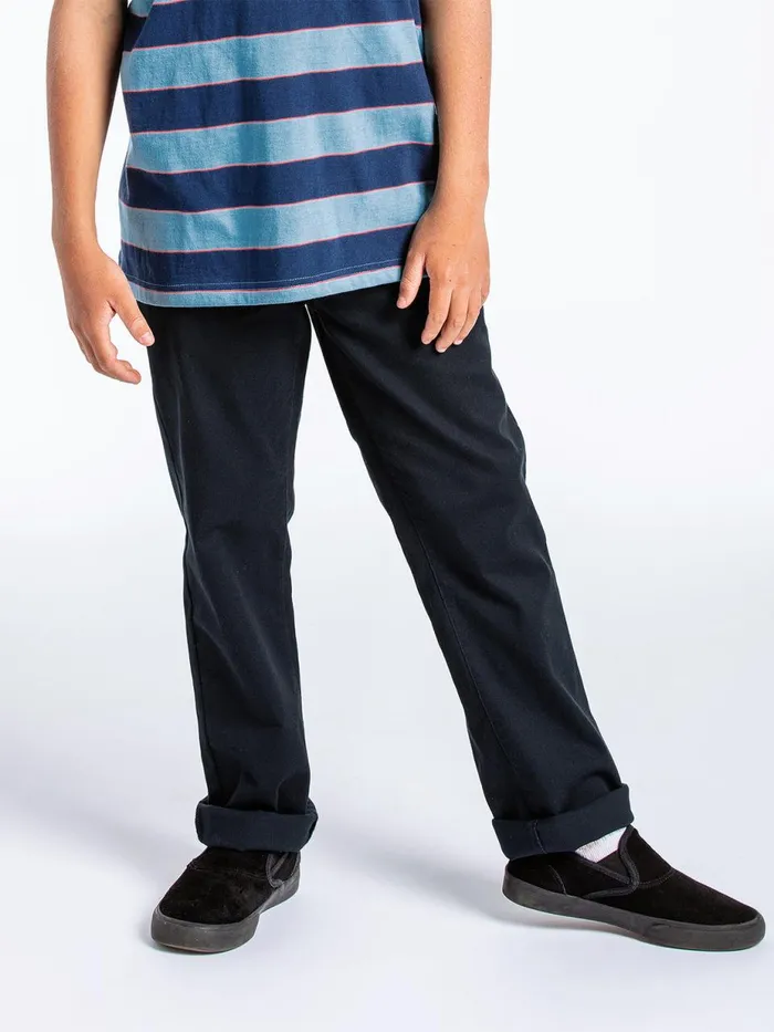 Boys Pants Volcom Big Boys Frickin Modern Stretch Pants 8211 Dark Navy