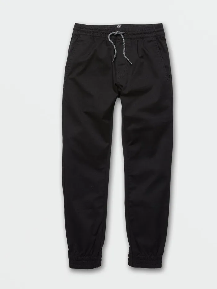 Boys Pants Volcom Big Boys Frickin Slim Jogger Pants 8211 Black