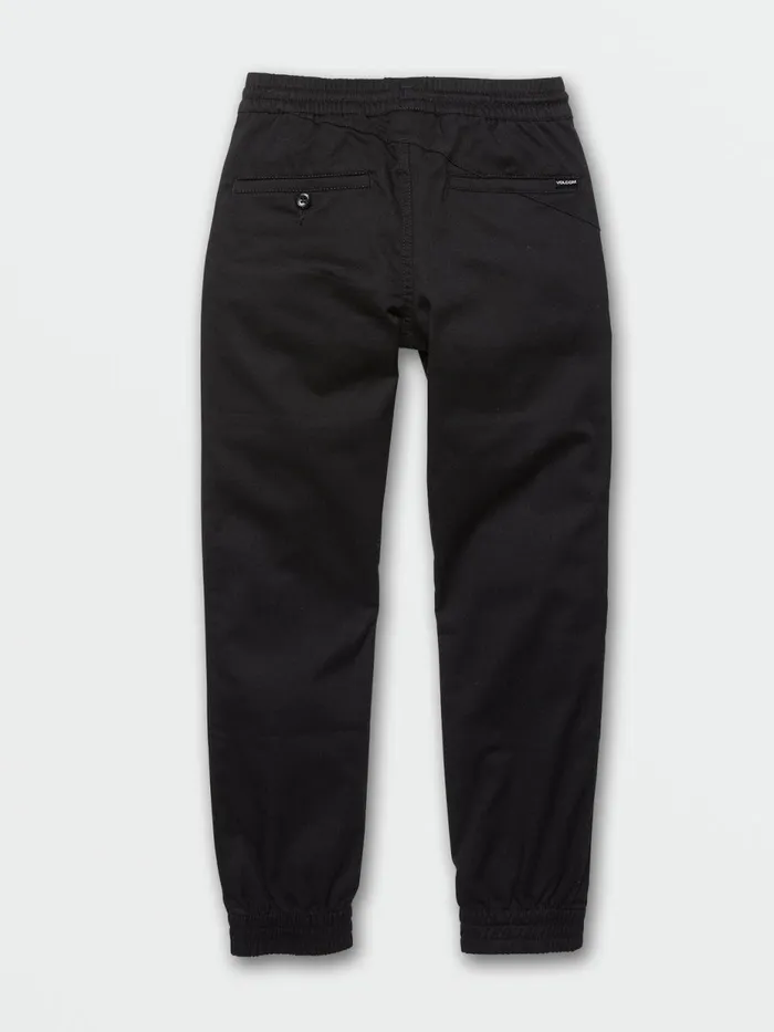 Boys Pants Volcom Big Boys Frickin Slim Jogger Pants 8211 Black