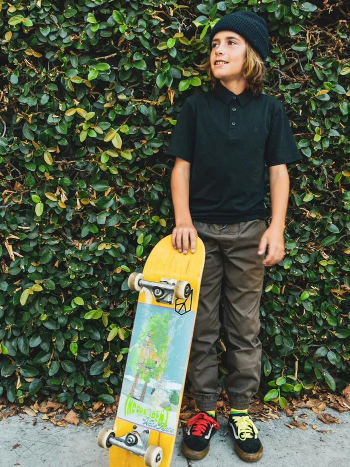 Boys Pants Volcom Big Boys Frickin Slim Jogger Pants 8211 Mushroom