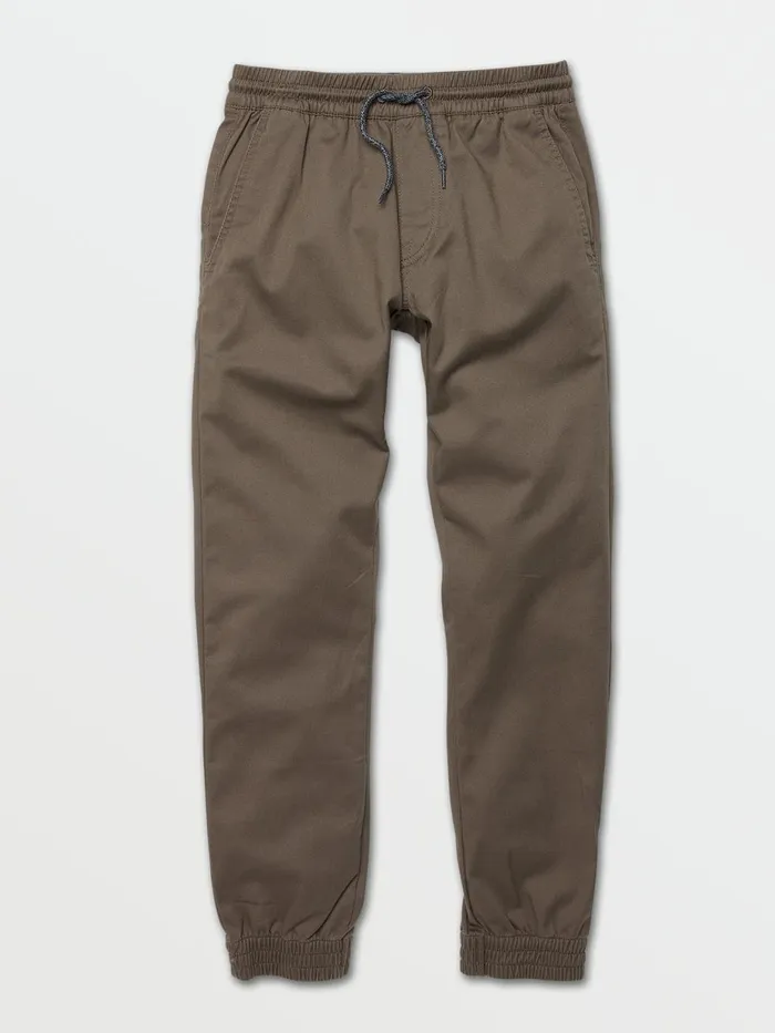 Boys Pants Volcom Big Boys Frickin Slim Jogger Pants 8211 Mushroom