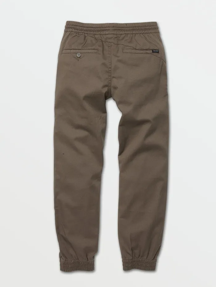 Boys Pants Volcom Big Boys Frickin Slim Jogger Pants 8211 Mushroom