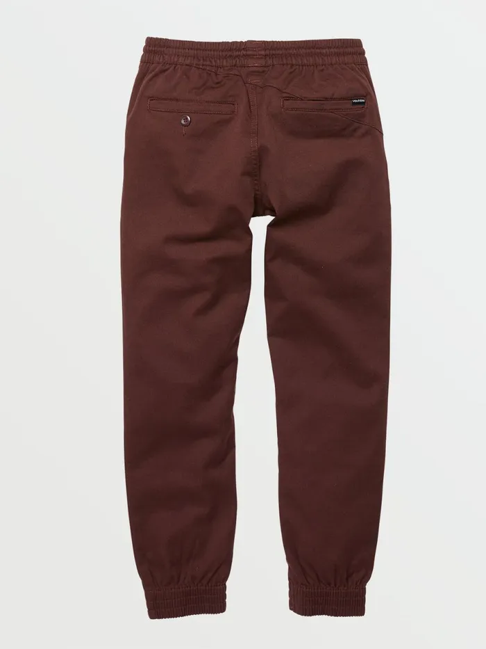 Boys Pants Volcom Big Boys Frickin Slim Jogger Pants 8211 Plum