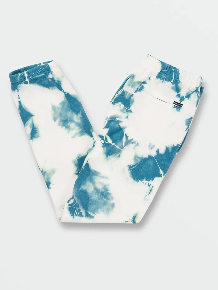 Boys Pants Volcom Big Boys Iconic Stone Fleece Pants 8211 Lime Tie Dye