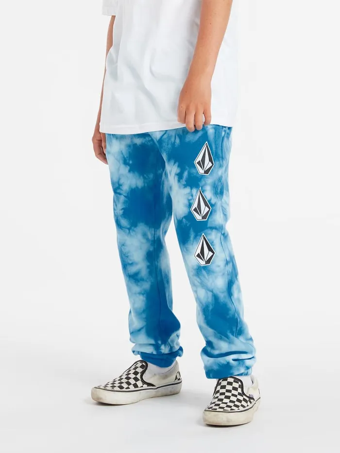 Boys Pants Volcom Big Boys Iconic Stone Fleece Pants 8211 Maliblue