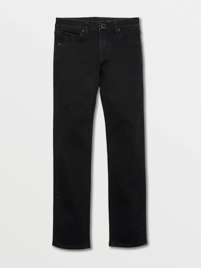 Boys Pants Volcom Big Boys Vorta Jeans 8211 Blackout
