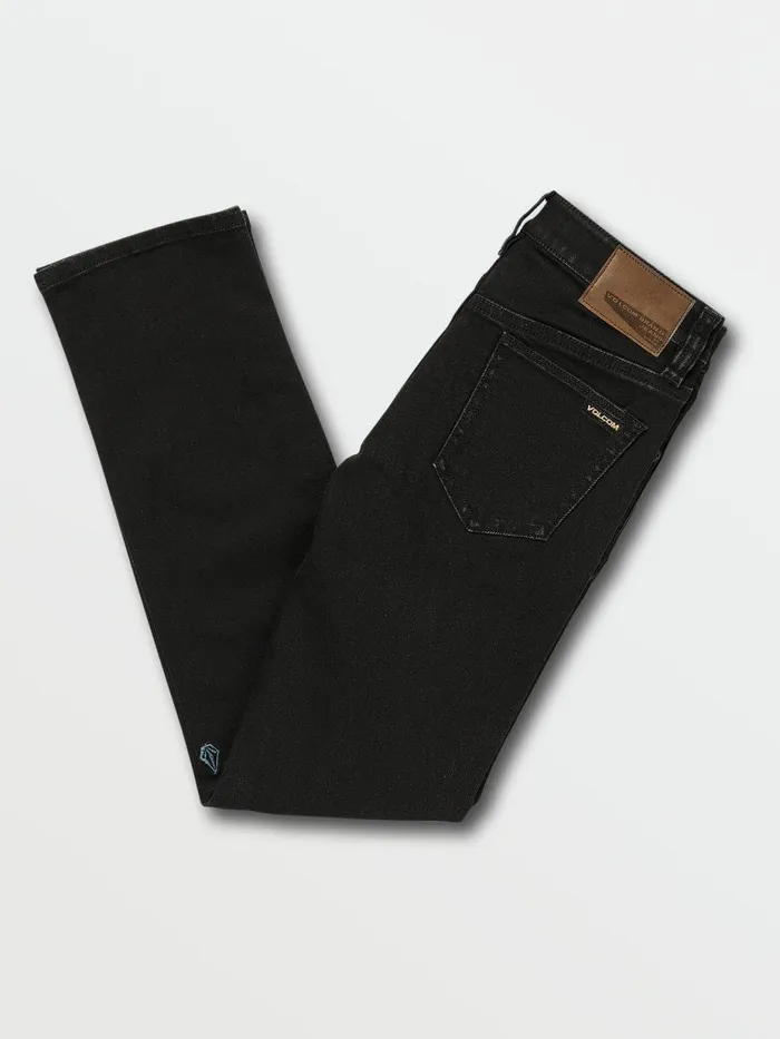 Boys Pants Volcom Big Boys Vorta Jeans 8211 Blackout