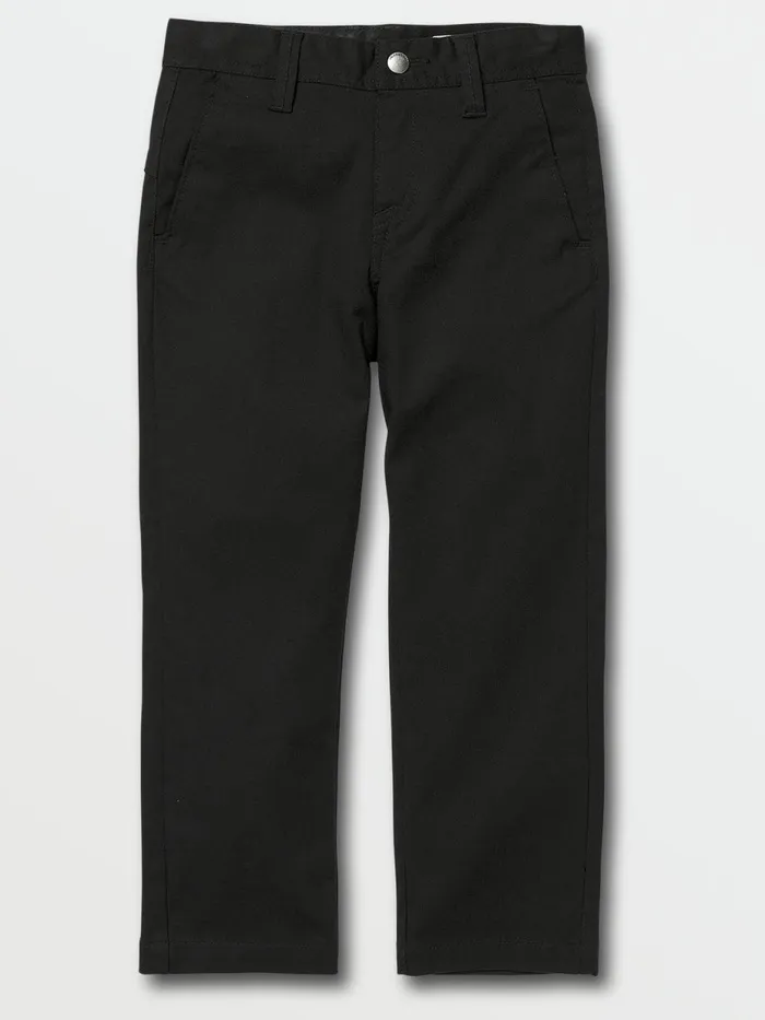 Boys Pants Volcom Little Boys Frickin Modern Stretch Pants 8211 Black
